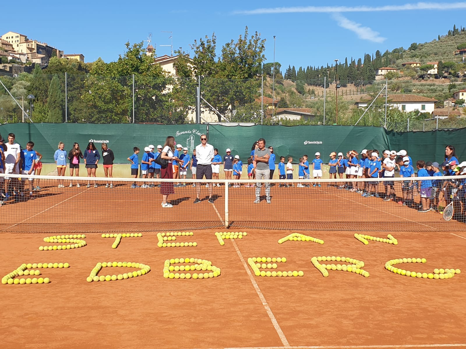 Stefan Edberg in visita al Tennis Club Castiglionese