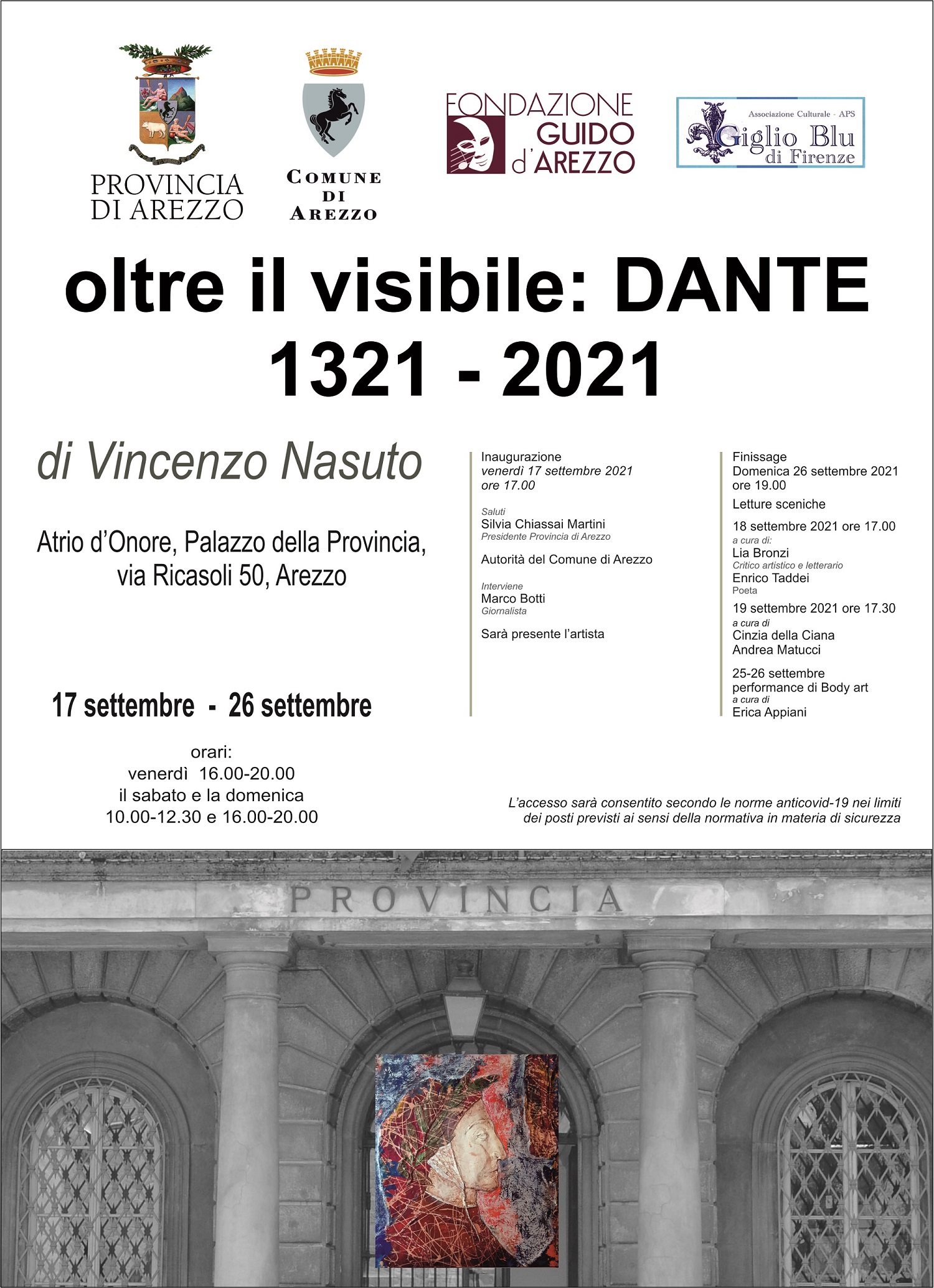 “Oltre il visibile: Dante 1321 – 2021”: dal 17 al 26 settembre appuntamento con la mostra di Vincenzo Nasuto
