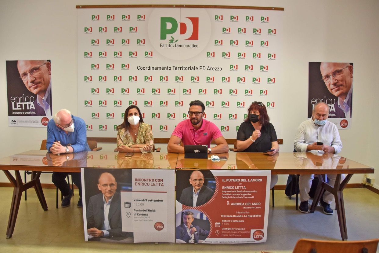 Letta e Orlando in Valdichiana: il programma di incontri del 3 e 4 settembre presentati dal PD provinciale