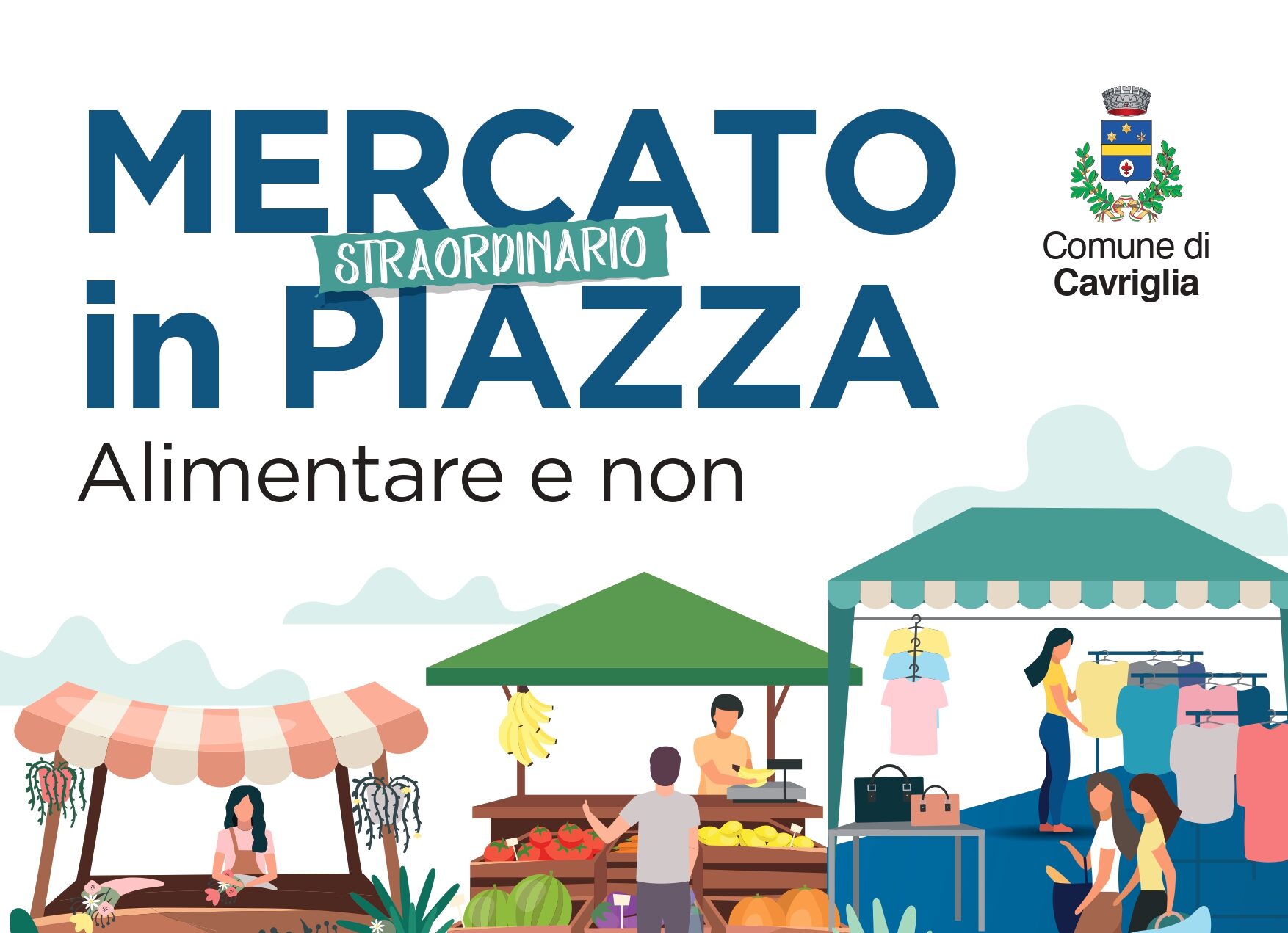 Torna il mercato in Piazza Berlinguer a Cavriglia