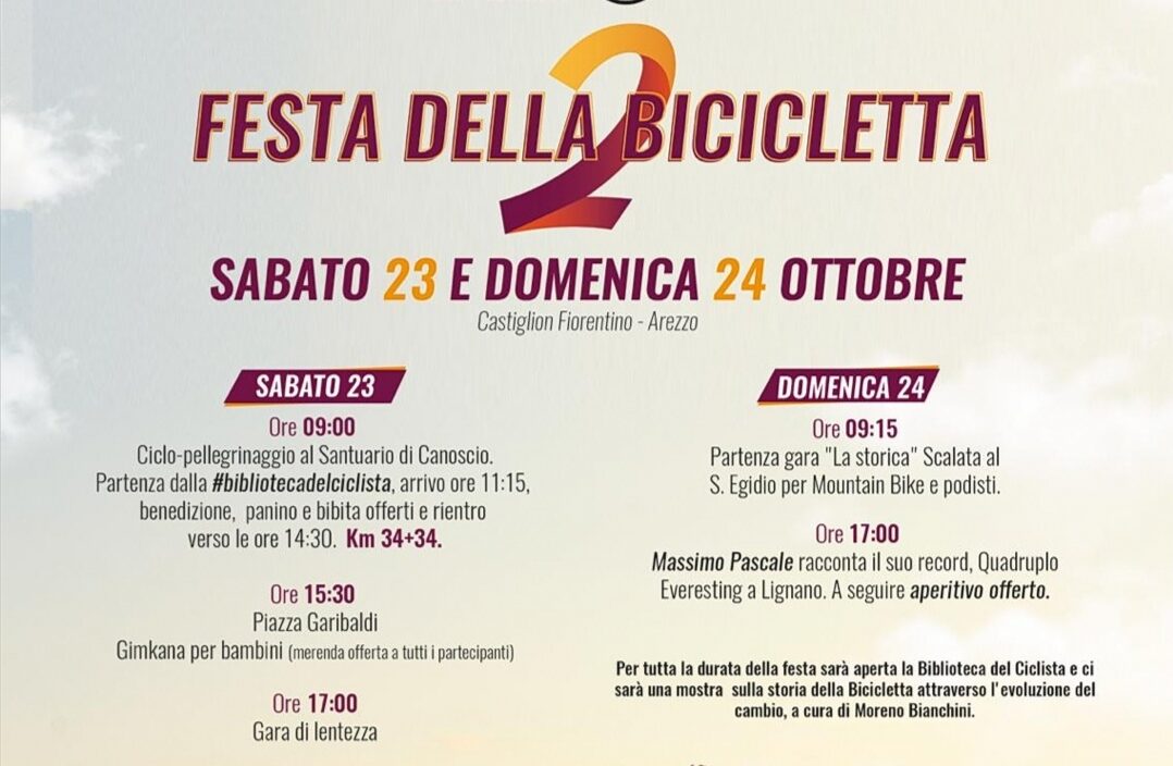 Ecco la “Festa della Bicicletta” a Castiglion Fiorentino