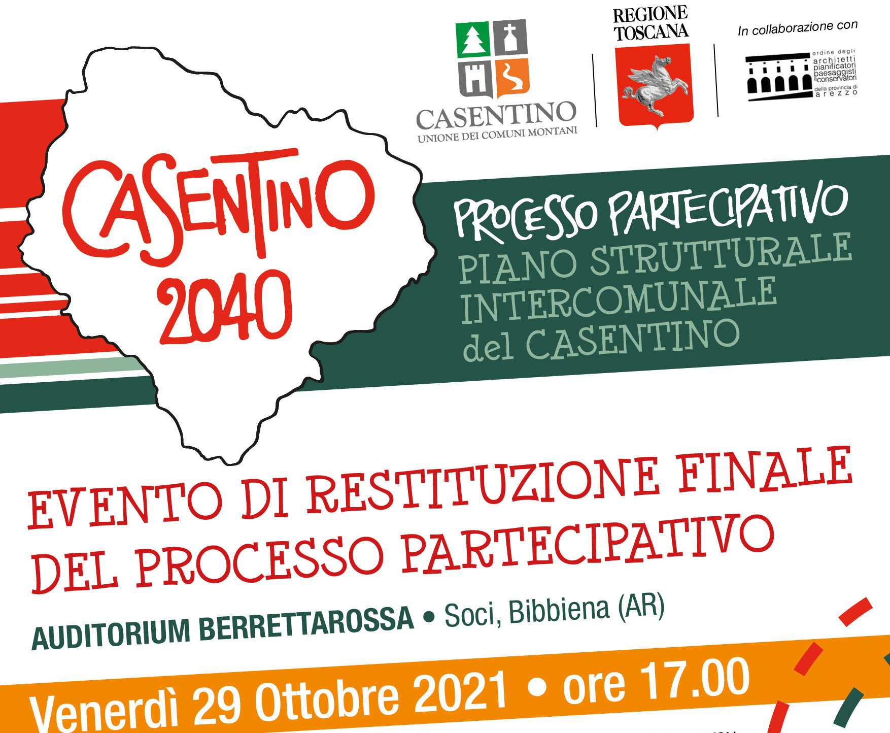Presentazione del documento finale del piano strutturale intercomunale del Casentino