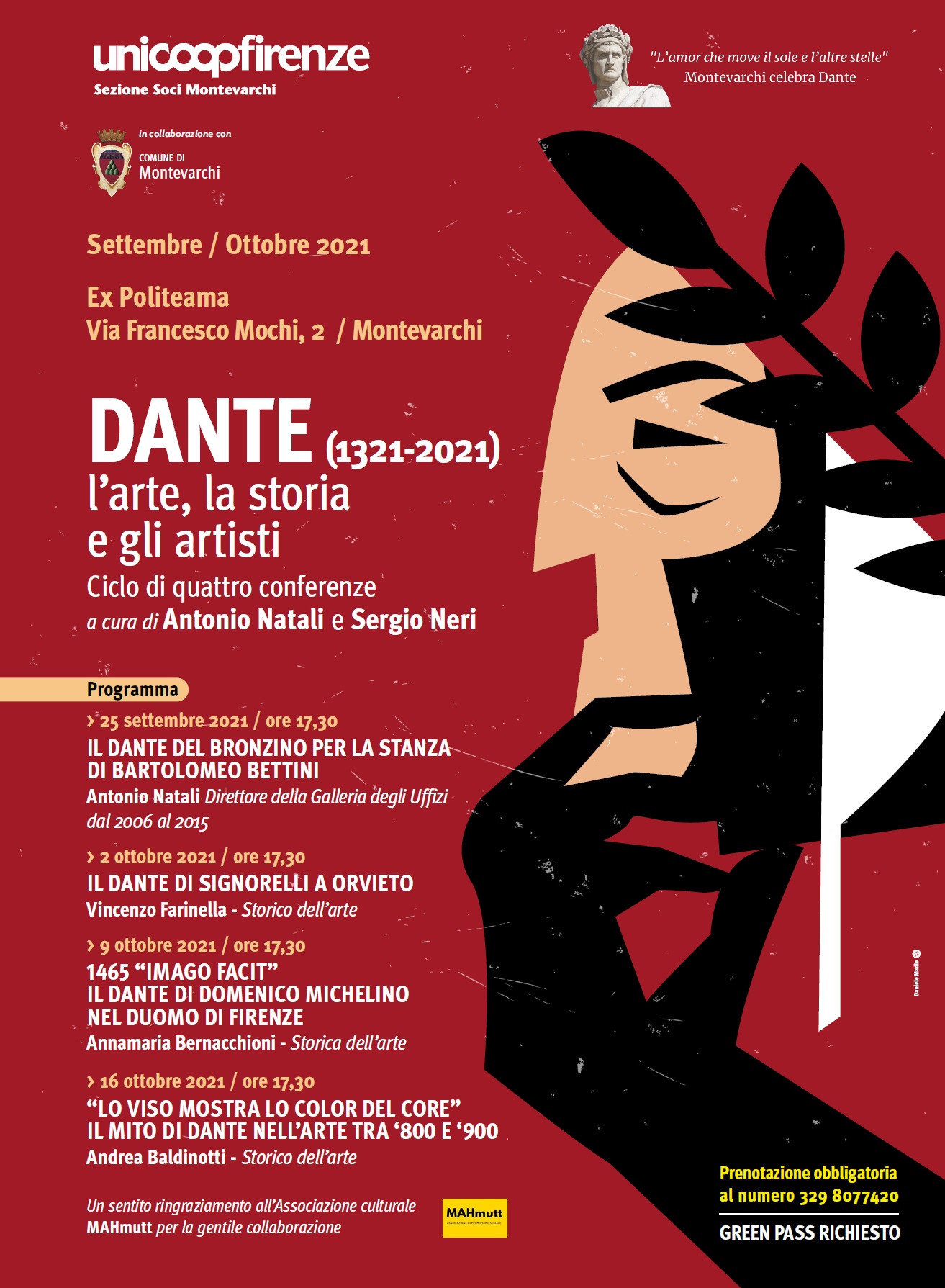 Montevarchi: terzo appuntamento del ciclo di conferenze “Dante, l’arte, la storia e gli artisti”