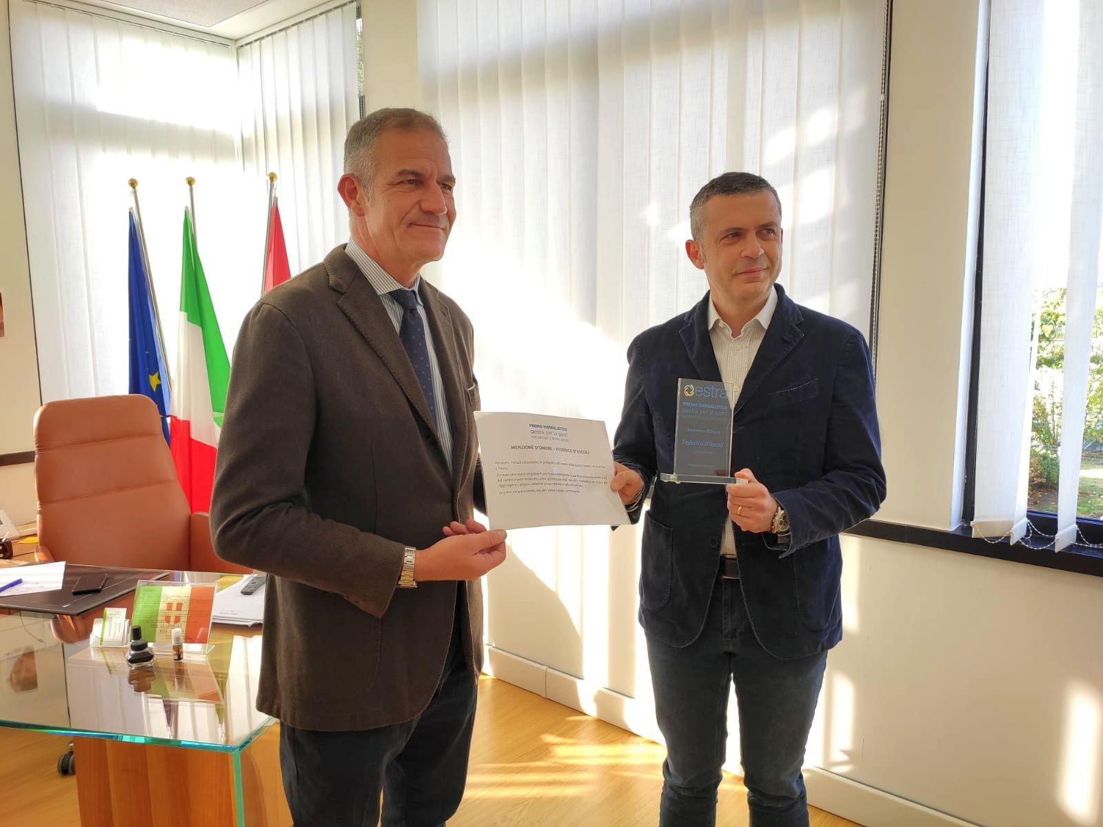 Estra per lo sport: menzione d’onore a Federico D’Ascoli