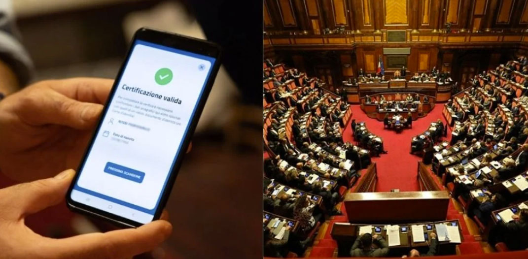 Dal 15 ottobre obbligo del Green Pass anche in Senato