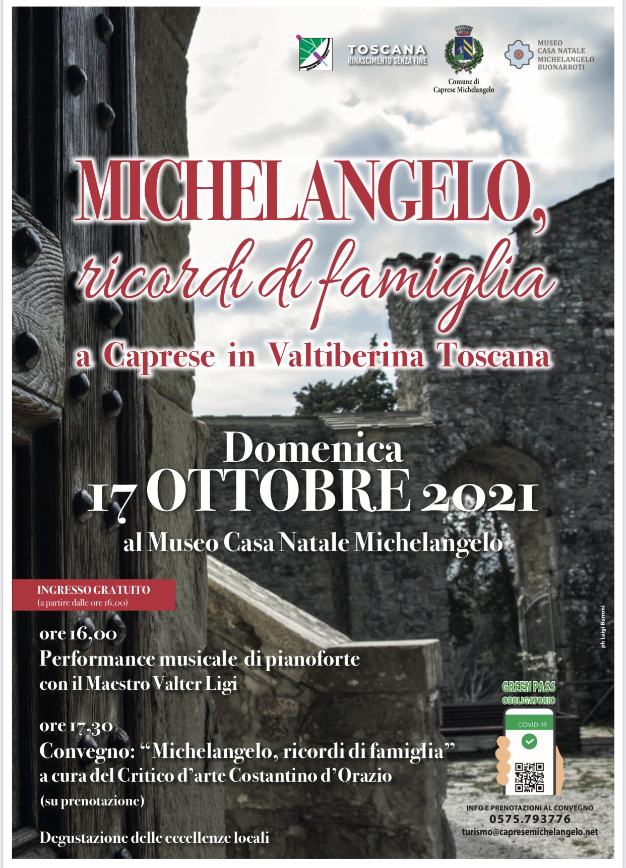 Caprese Michelangelo: nel week-end della Festa della Castagna spazio ad un evento in onore a Buonarroti