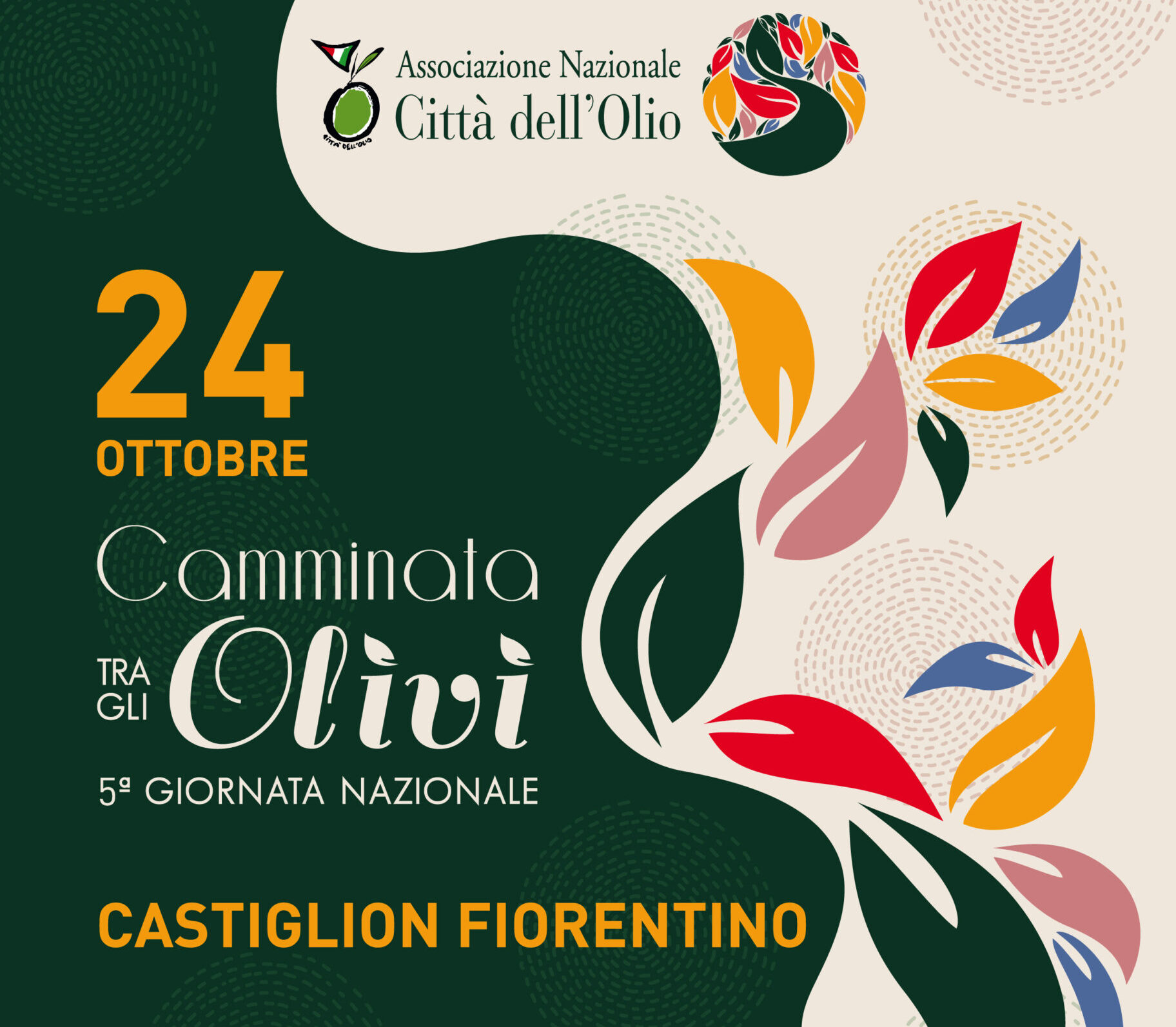 #CamminataTraGliOlivi2021 : domenica 24 ottobre a Castiglion F.no