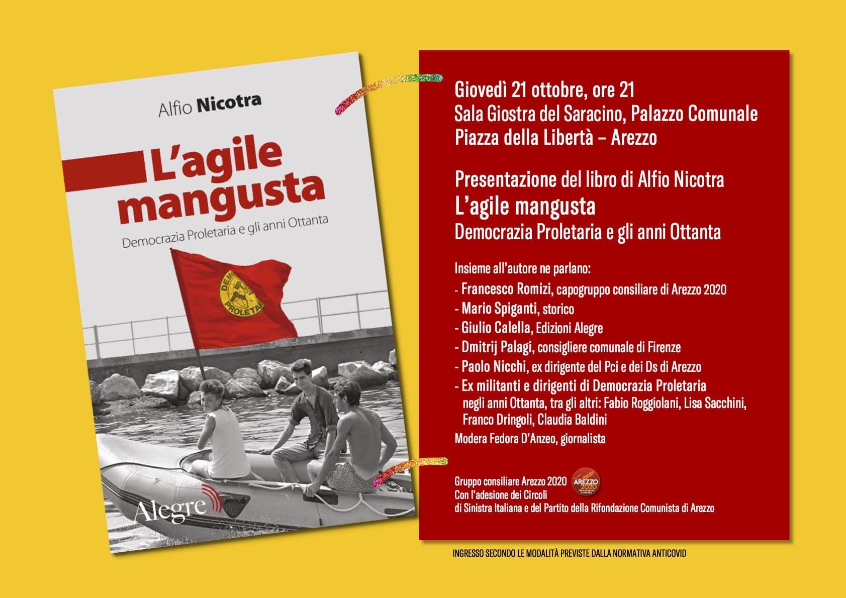 “L’agile mangusta” di Alfio Nicotra: la presentazione del libro a palazzo comunale