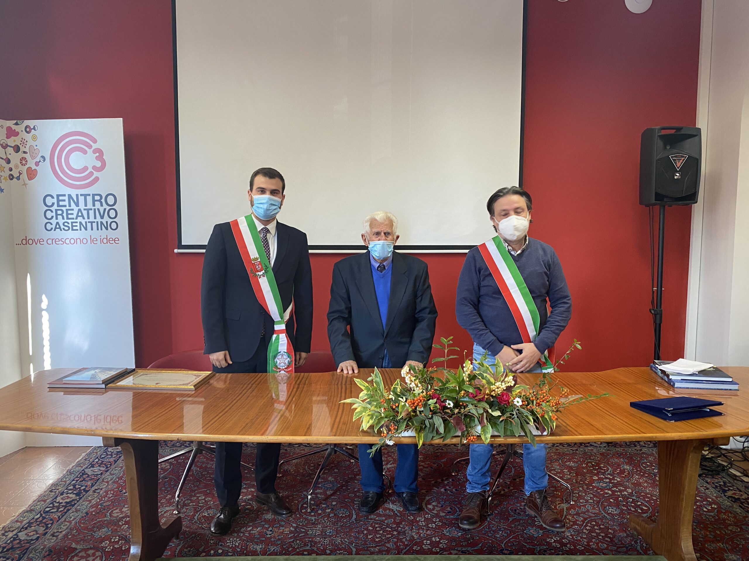 Walter Cellai, 101 anni, arriva a Bibbiena il sindaco di Capoliveri