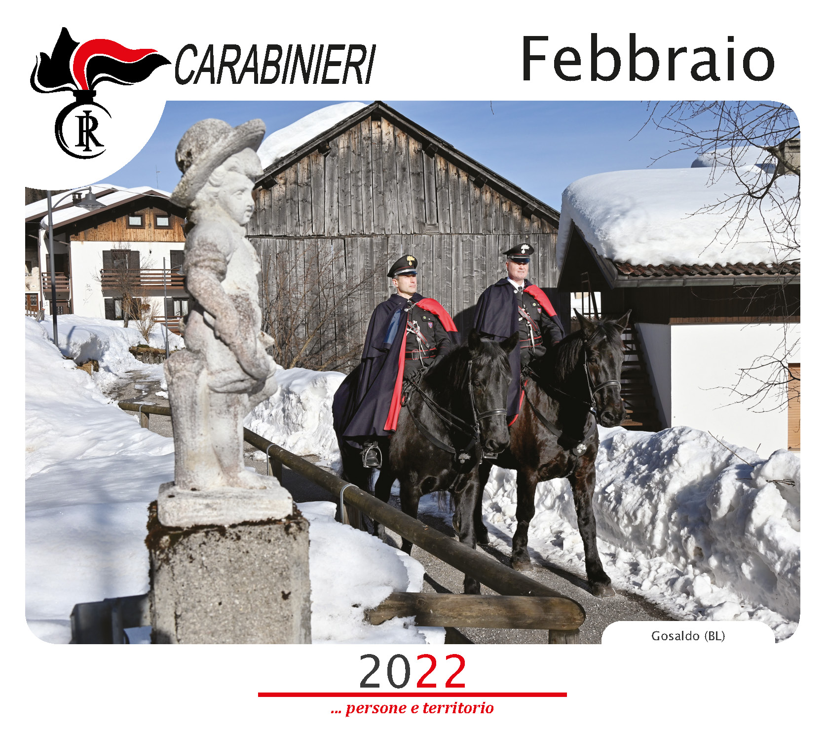 I Carabinieri di Arezzo presentano il calendario storico 2022