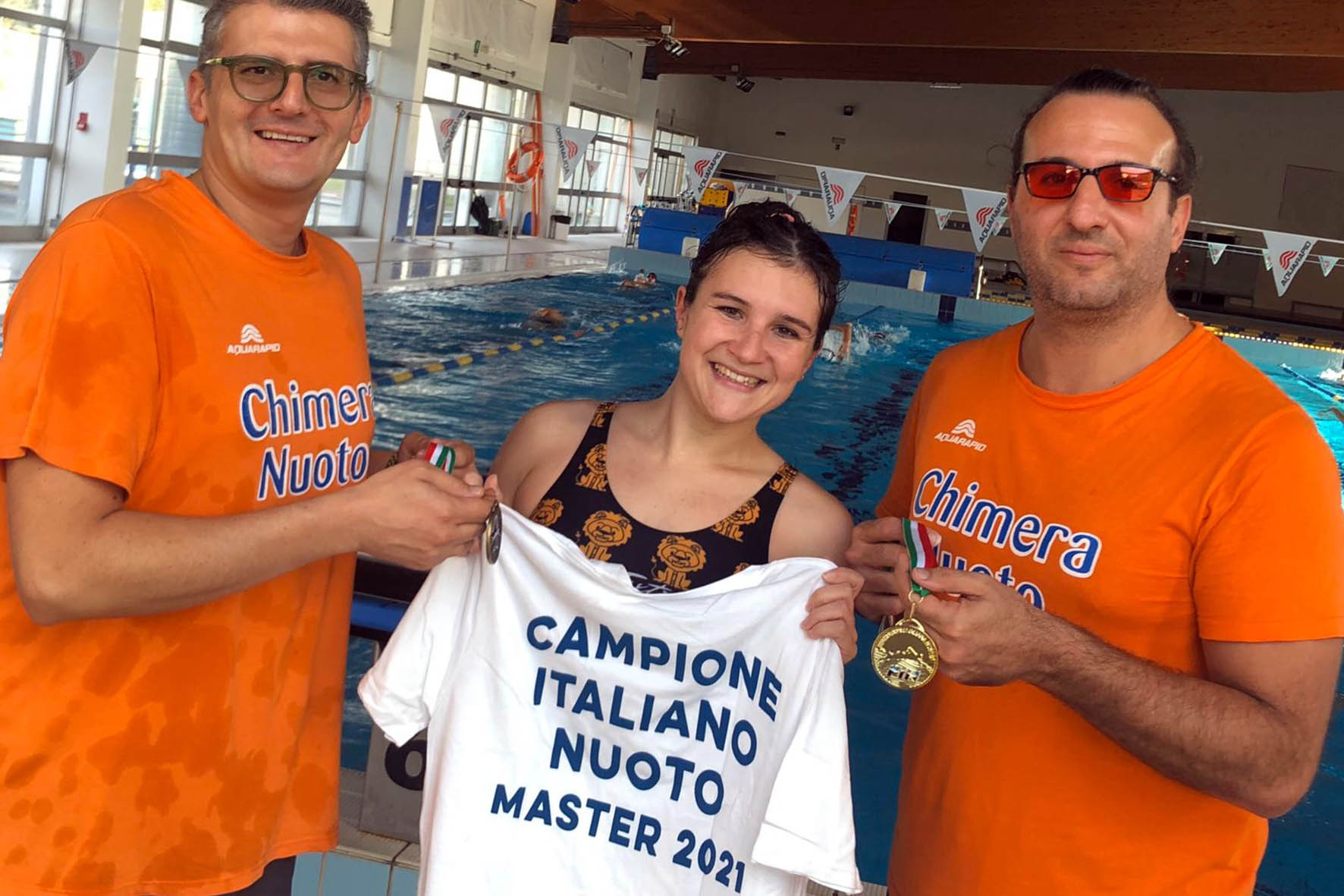 Chiara Fucini premiata con le medaglie dei Campionati Italiani Master 2021
