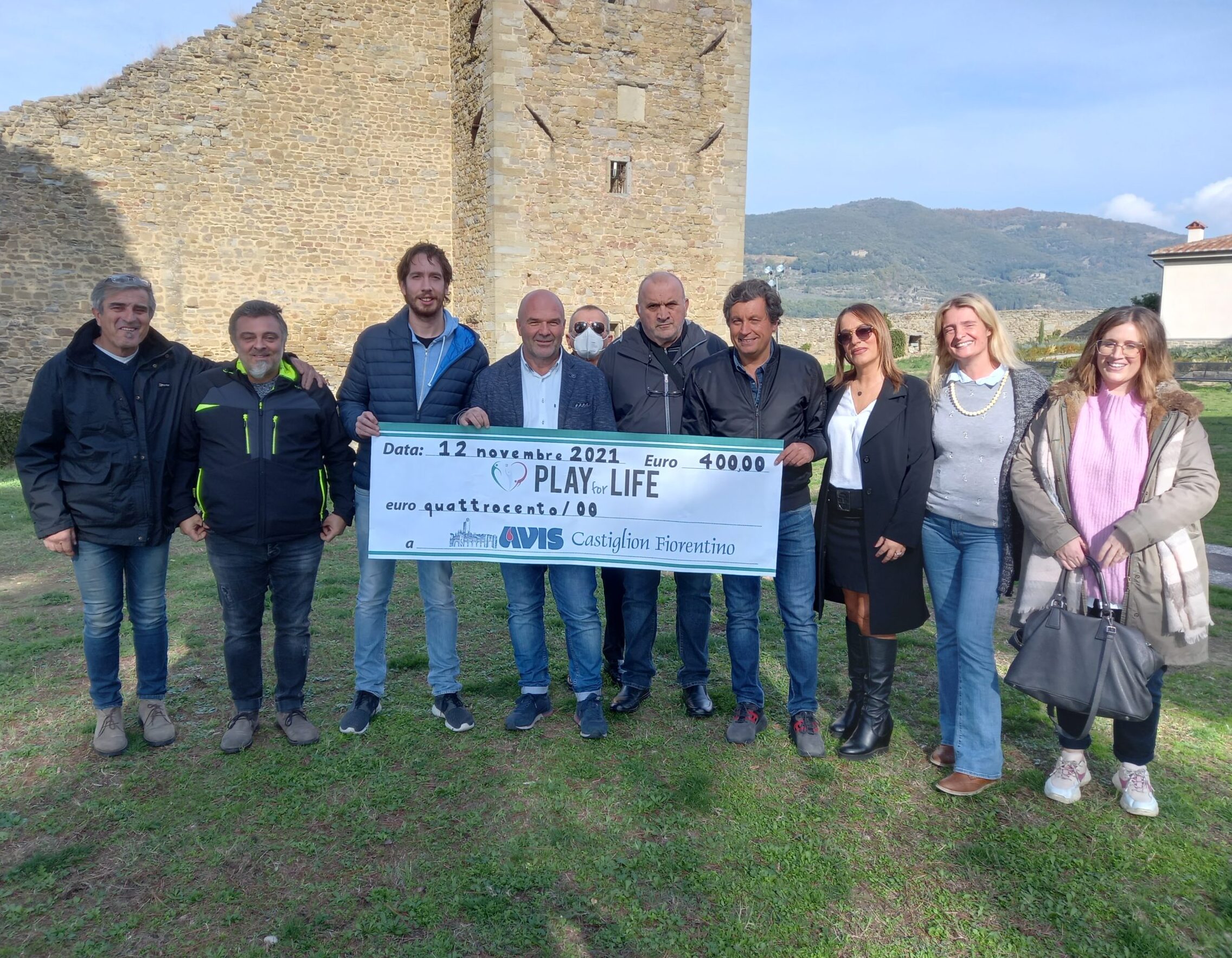 La Play For Life dona 400 euro all’Avis di Castiglion F.no