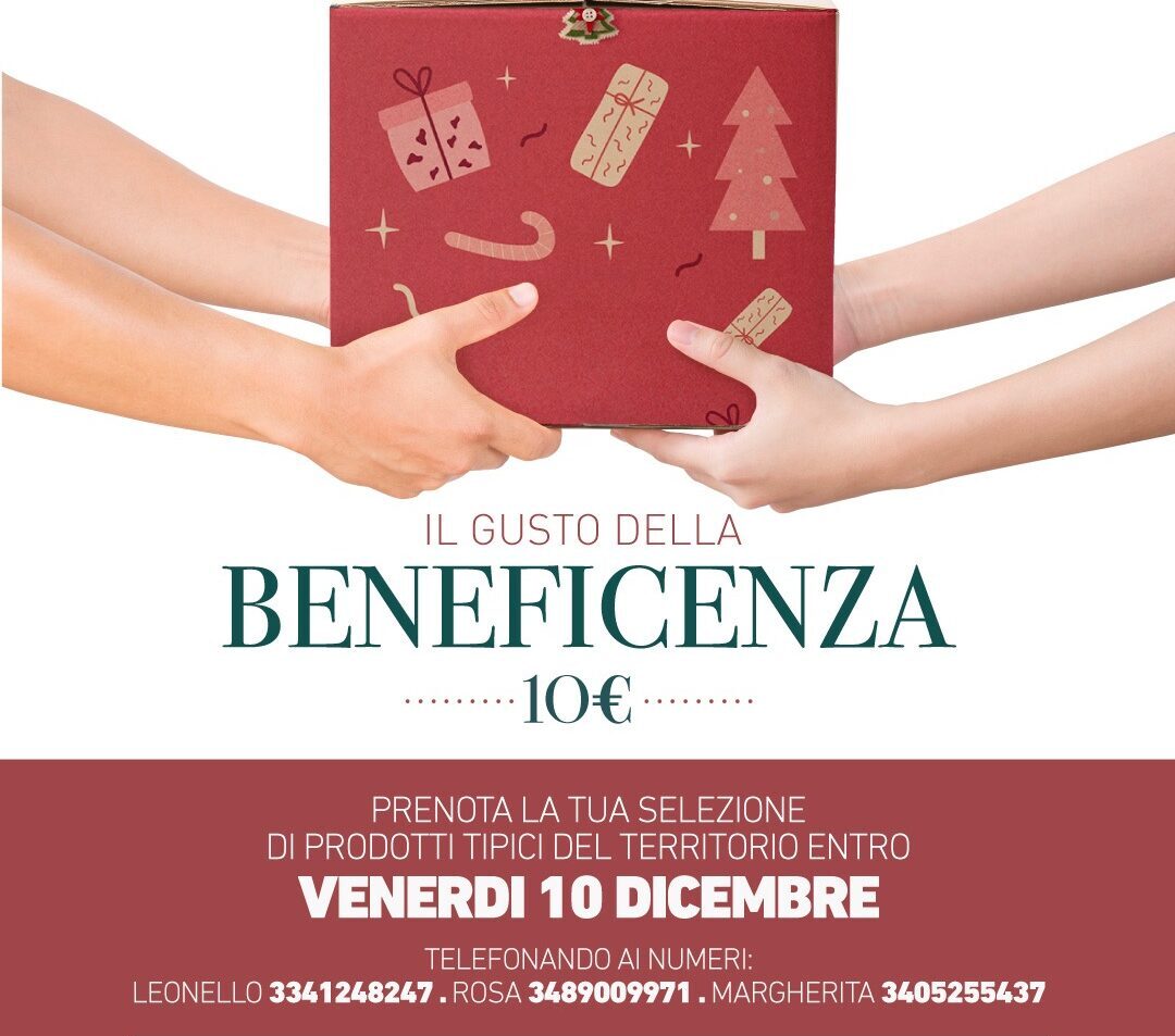 “Il Gusto della Beneficenza”: l’iniziativa pro Caritas per questo dicembre 2021