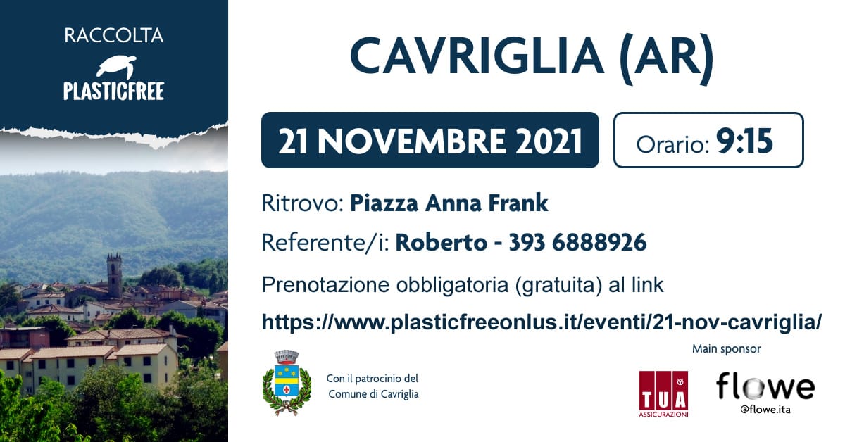 Il 21 novembre raccolta straordinaria di rifiuti lungo le strade di Cavriglia