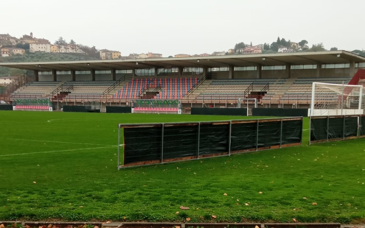 Monte San Savino ultimati i lavori allo stadio comunale Le Fonti