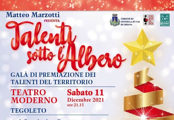 Torna “Talenti sotto l’albero”: evento al Teatro Moderno di Tegoleto
