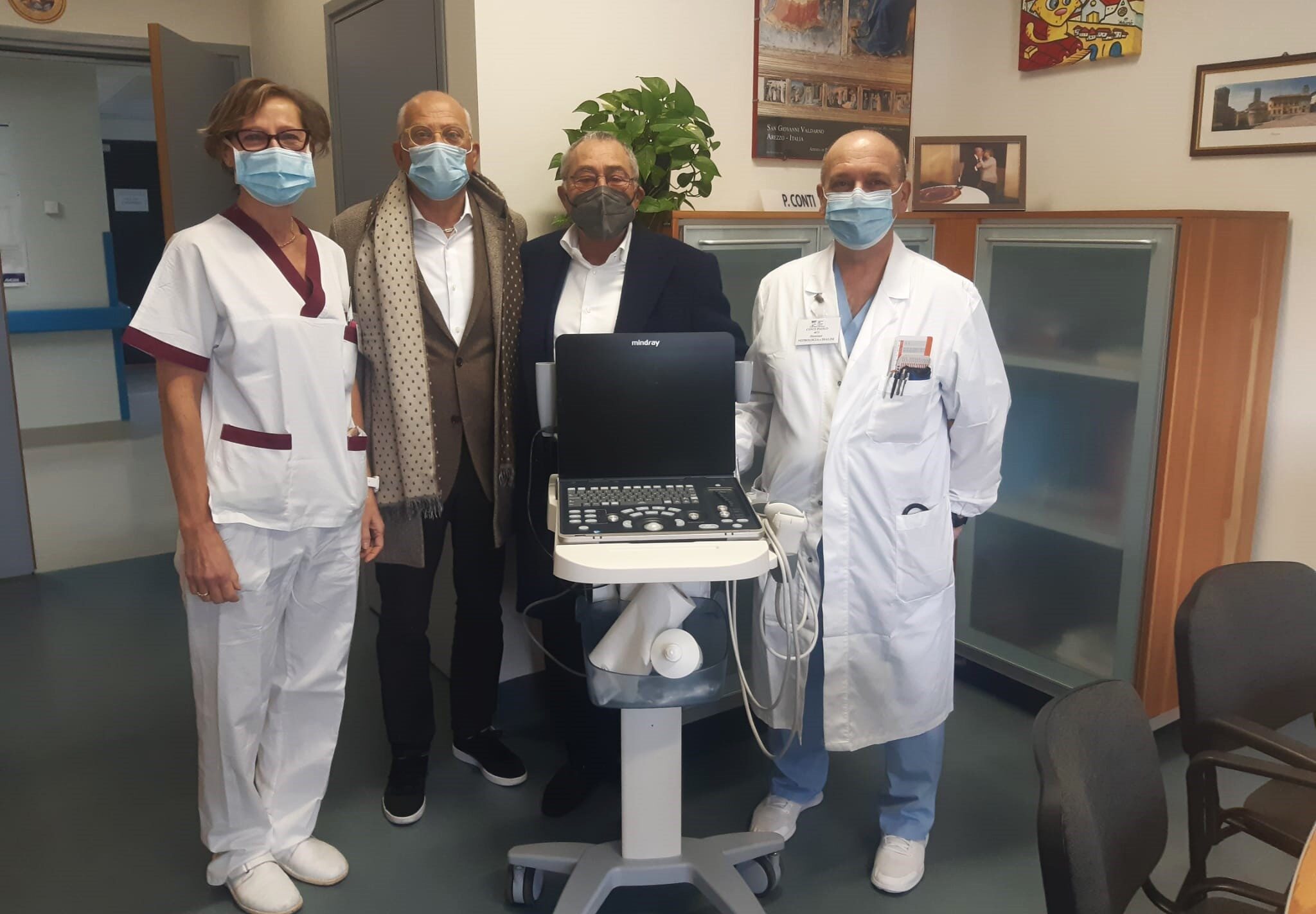 Una donazione speciale al reparto di Nefrologia e Dialisi del San Donato