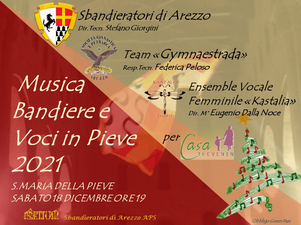 “Musica Bandiere e Voci in Pieve”: Gymnaestrada, coro Kastalia e Sbandieratori per un pomeriggio di spettacolo