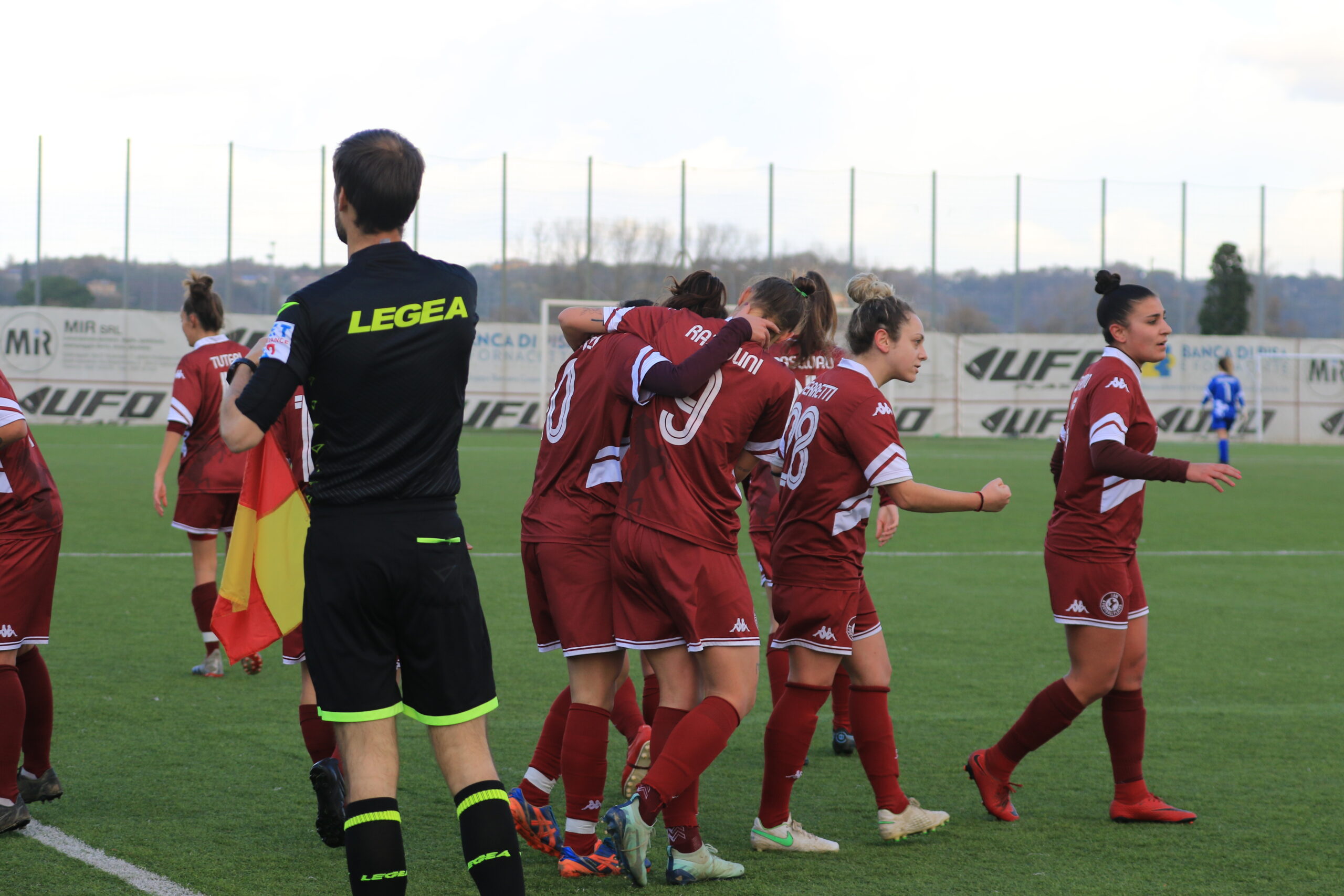 ACF Arezzo – Ternana 2-2: le amaranto prima in vantaggio poi inseguono, segnano Gnisci e Verdi