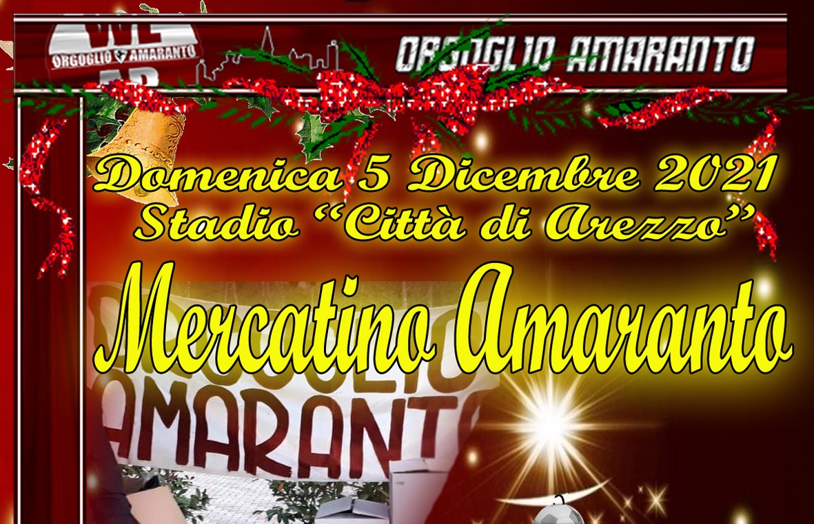 Primo appuntamento con il mercatino di Natale di Orgoglio Amaranto