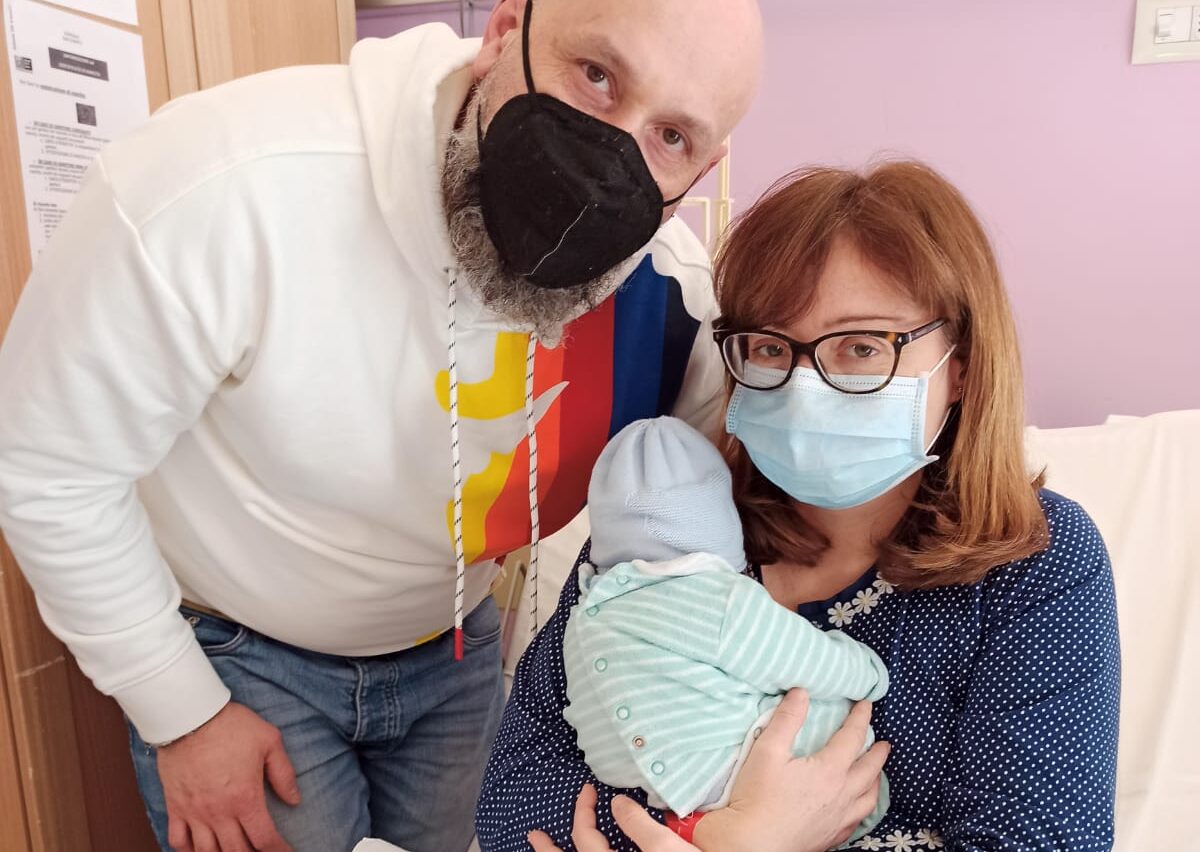 Fiocco azzurro in ambulanza