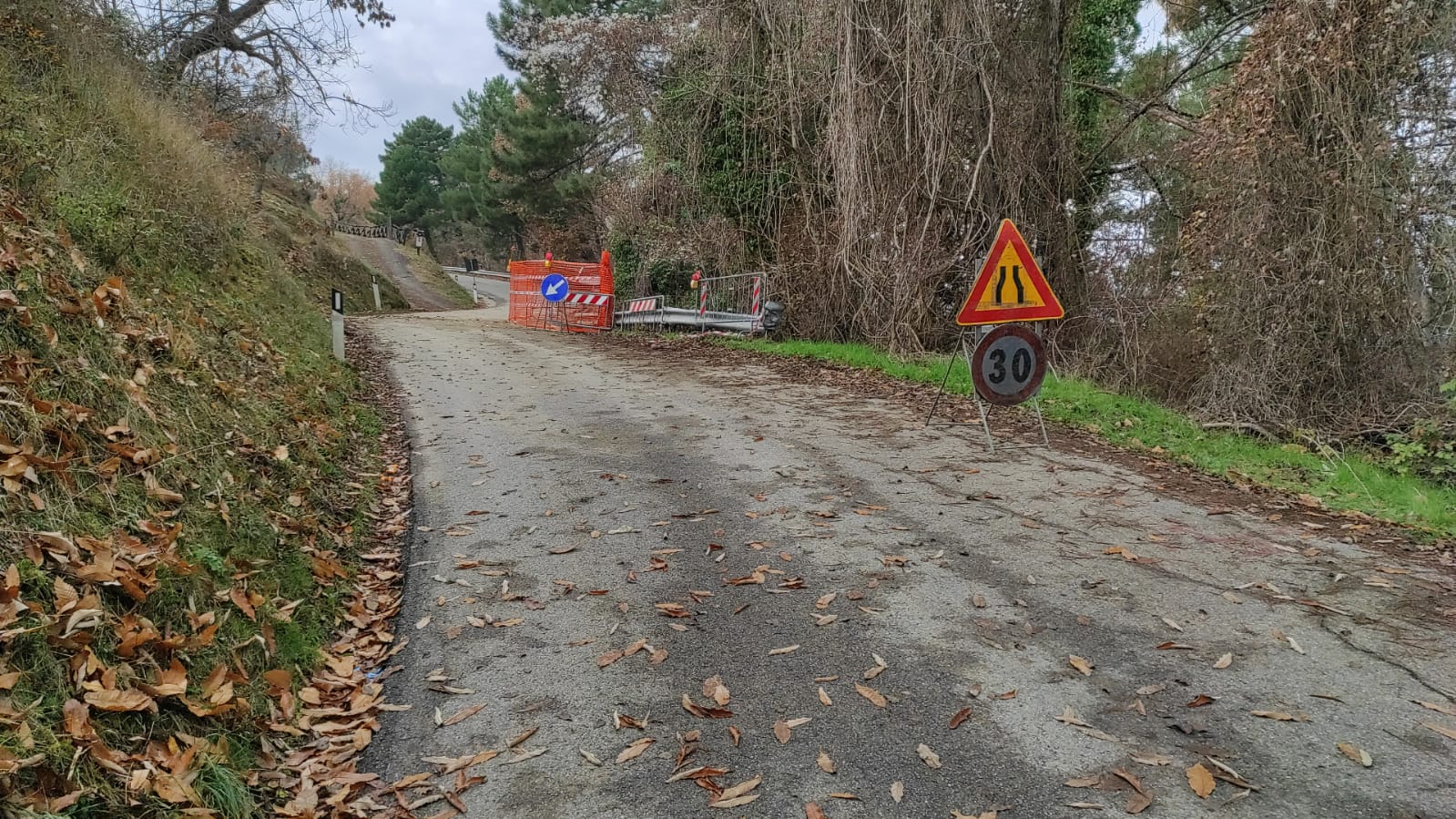 Montevarchi: proseguono i lavori lungo la strada comunale di Moncioni
