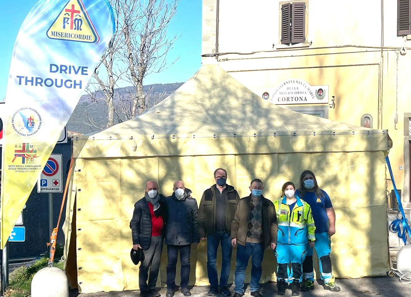 Nuovo punto tamponi grazie alla Misericordia di Cortona