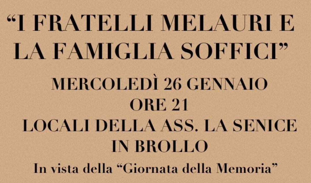 I fratelli Melauri e la famiglia Soffici