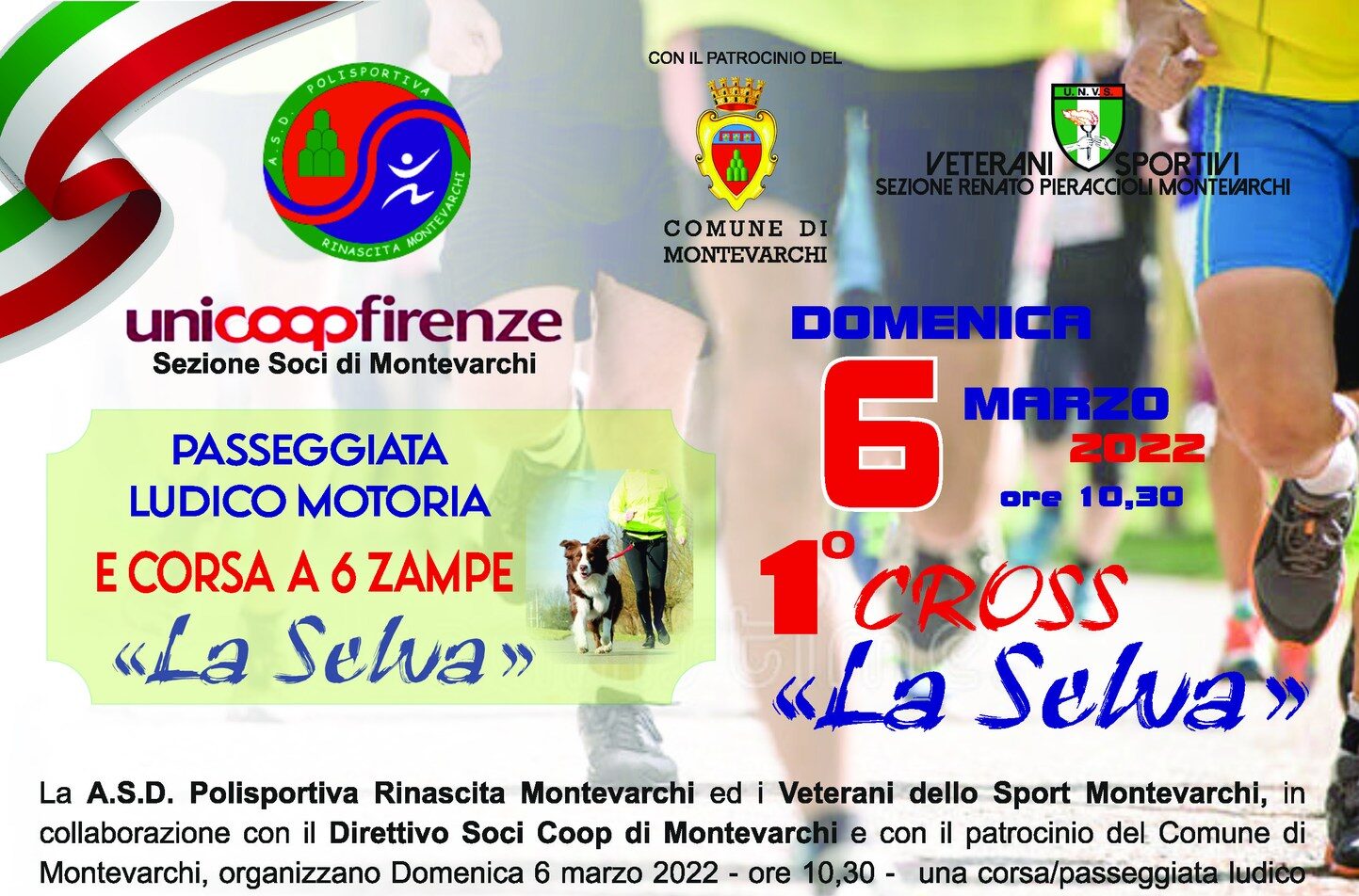 Di corsa o passeggiando in compagnia, arriva il 1° Cross La Selva