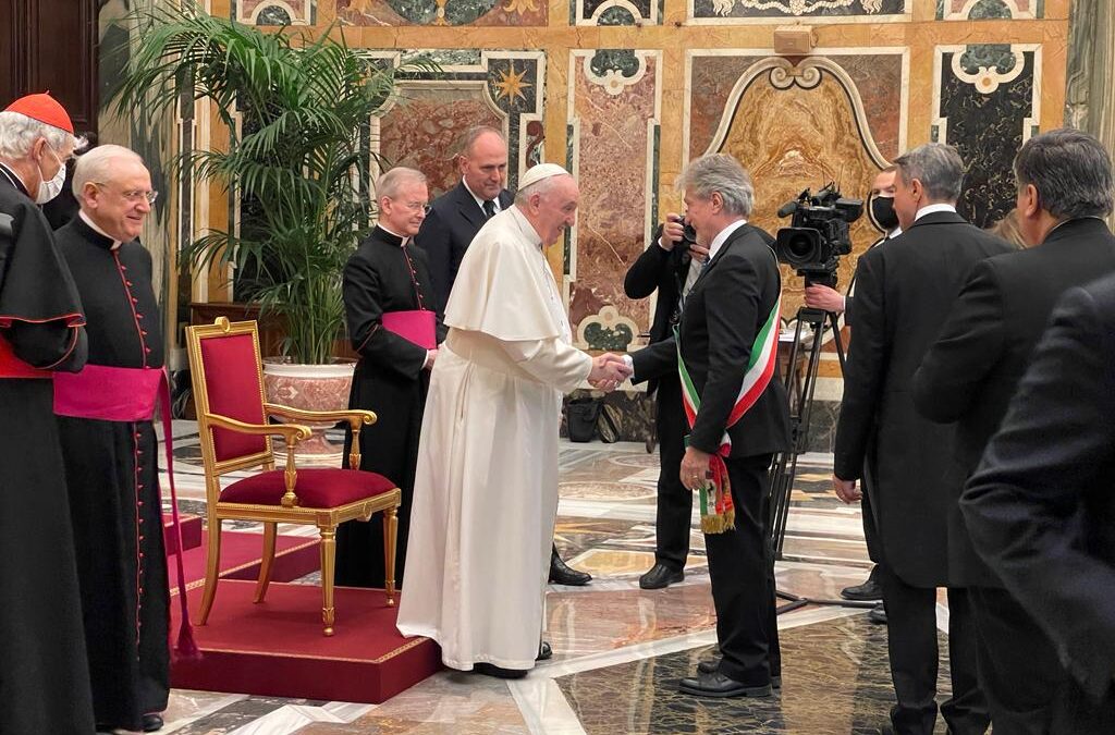 Anci, anche Alessandro ghinelli all’incontro dei sindaci con Papa Francesco