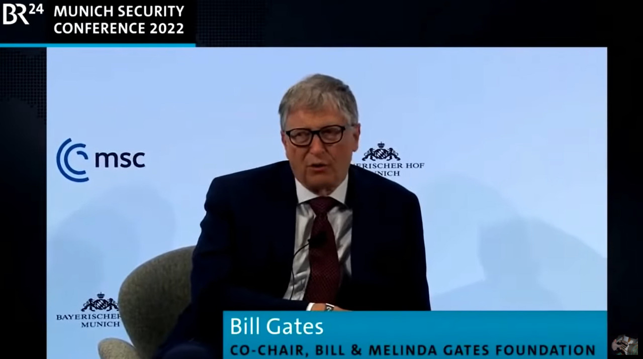 Bill Gates al Munich Security Conference: “PURTROPPO la variante Omicron crea immunità”