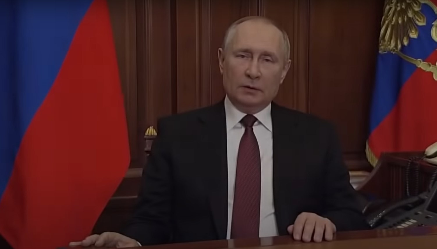Invasione Ucraina: la bufala del video preregistrato da Putin