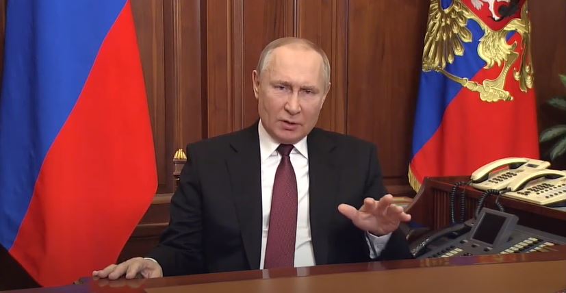 Il discorso completo enunciato da Putin prima delle azioni in Ucraina