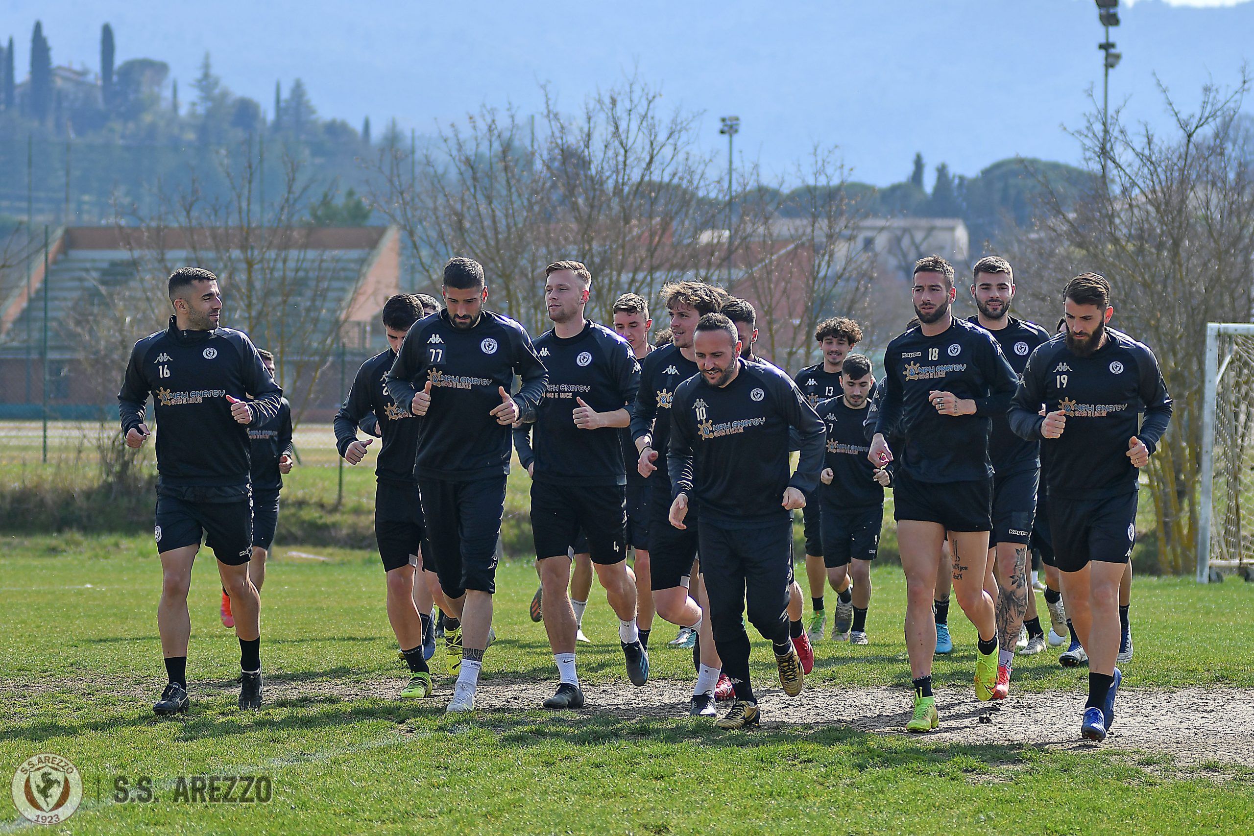 Prima squadra al lavoro sul campo ‘Lebole’