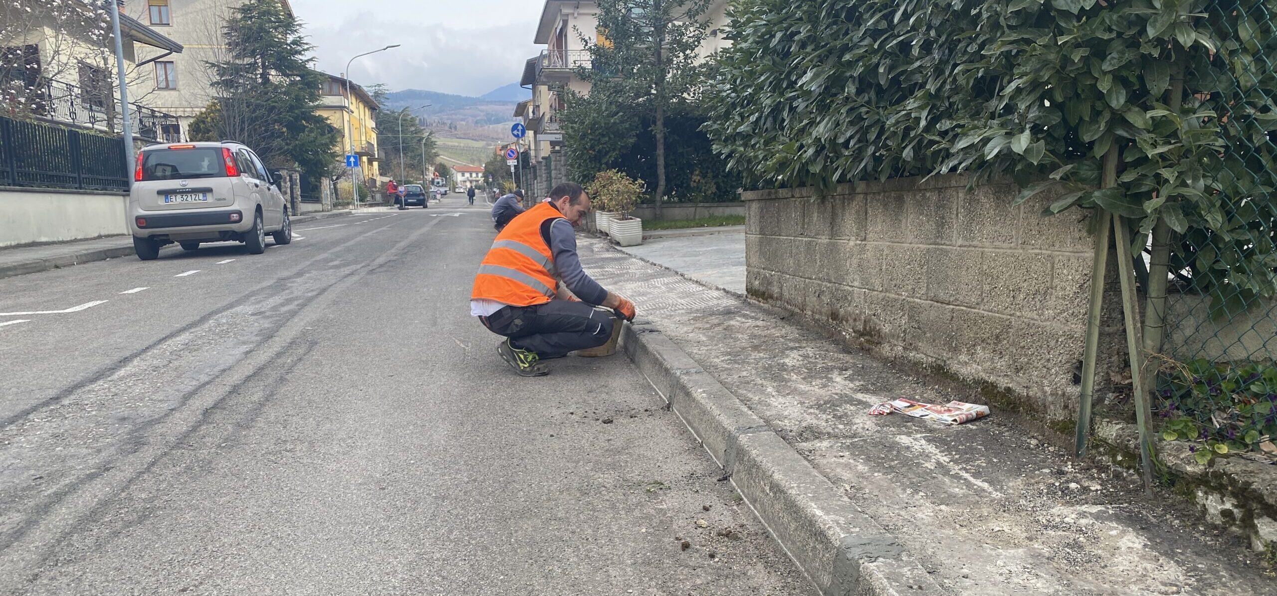 Marciapiedi di Soci: in corso lavori di riqualificazione