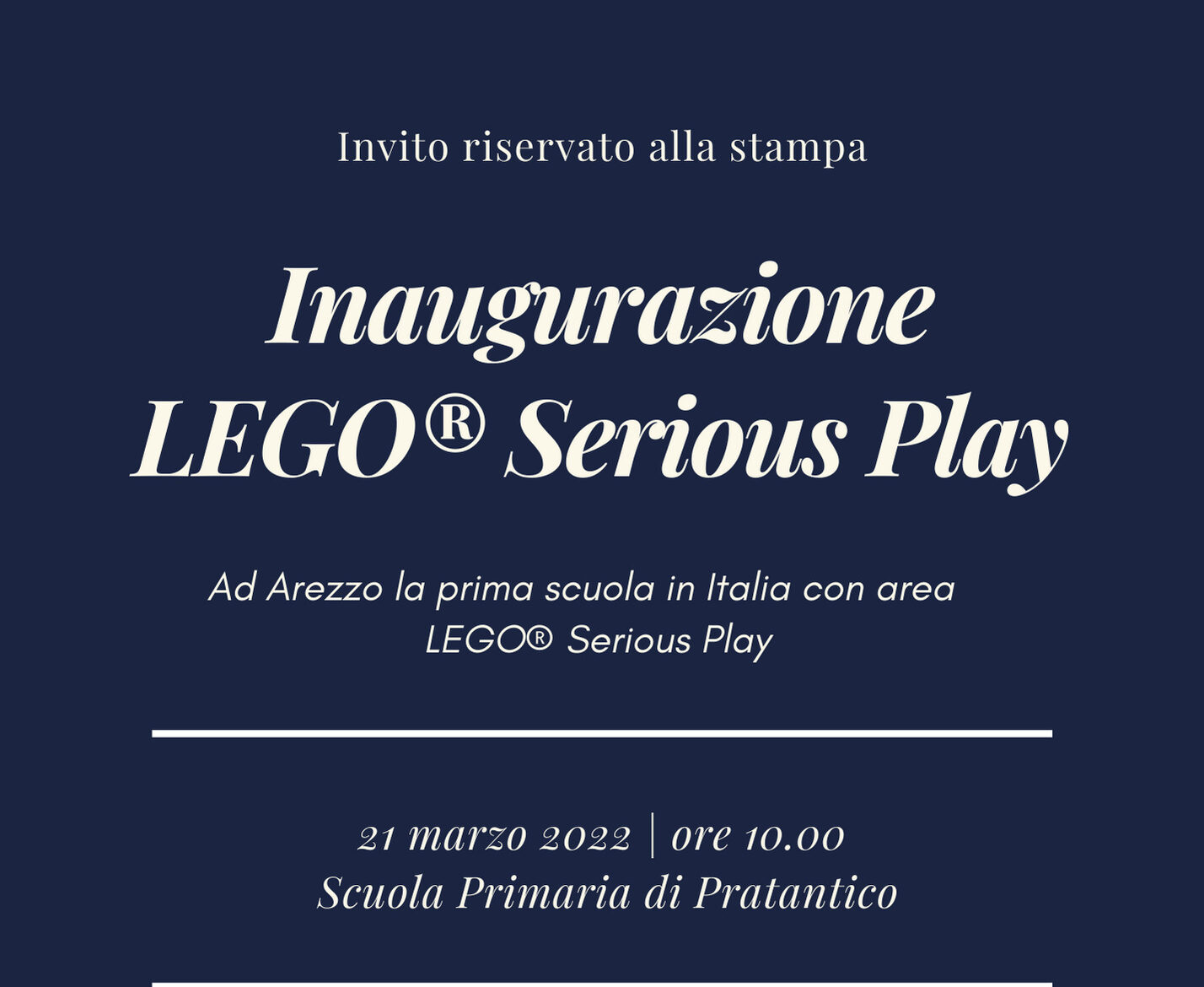 Ad Arezzo l’inaugurazione della prima scuola italiana con area LEGO(R) Serious Play