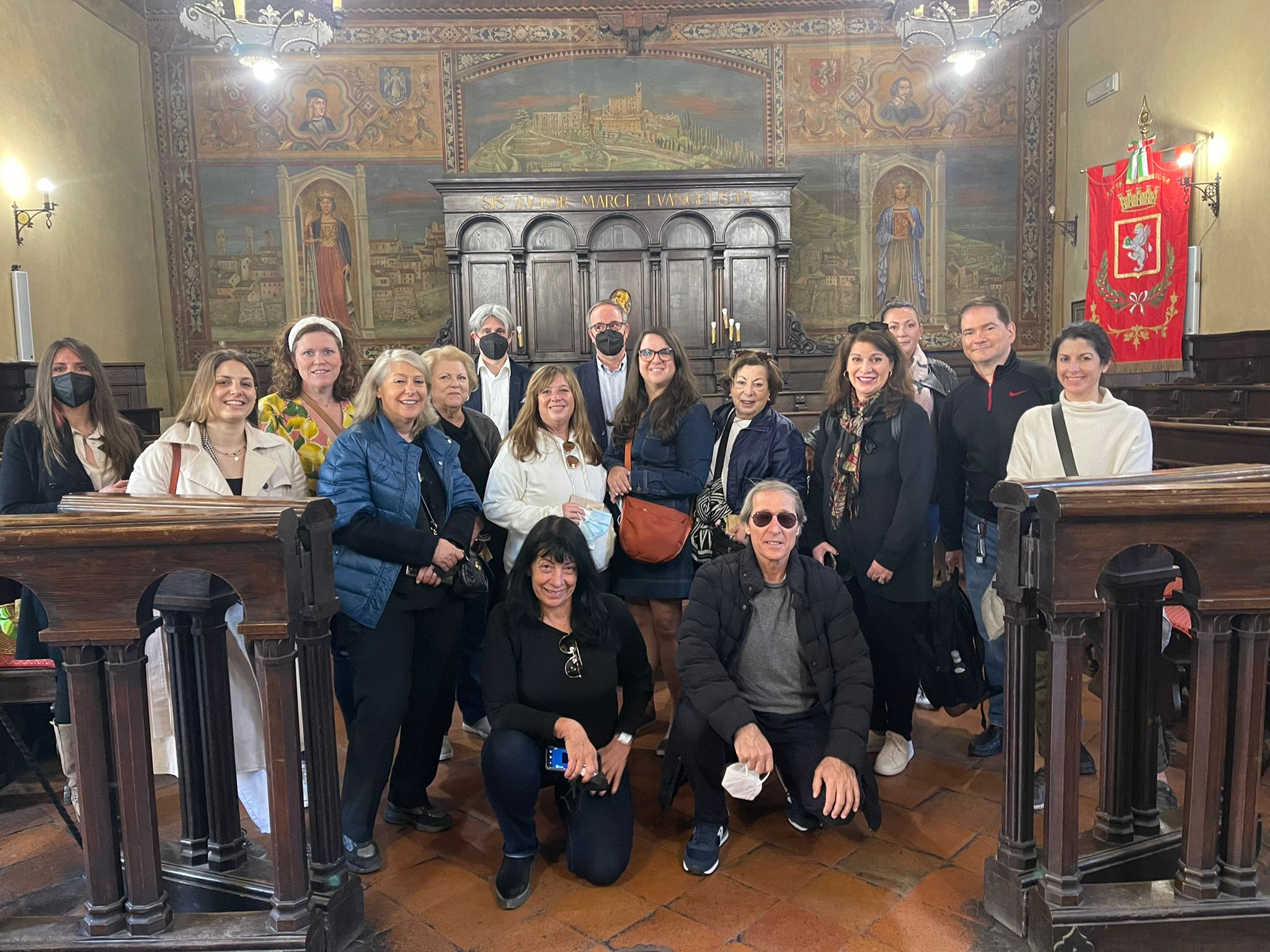 Cortona, «buyers» americani in visita. Il saluto dell’Amministrazione comunale