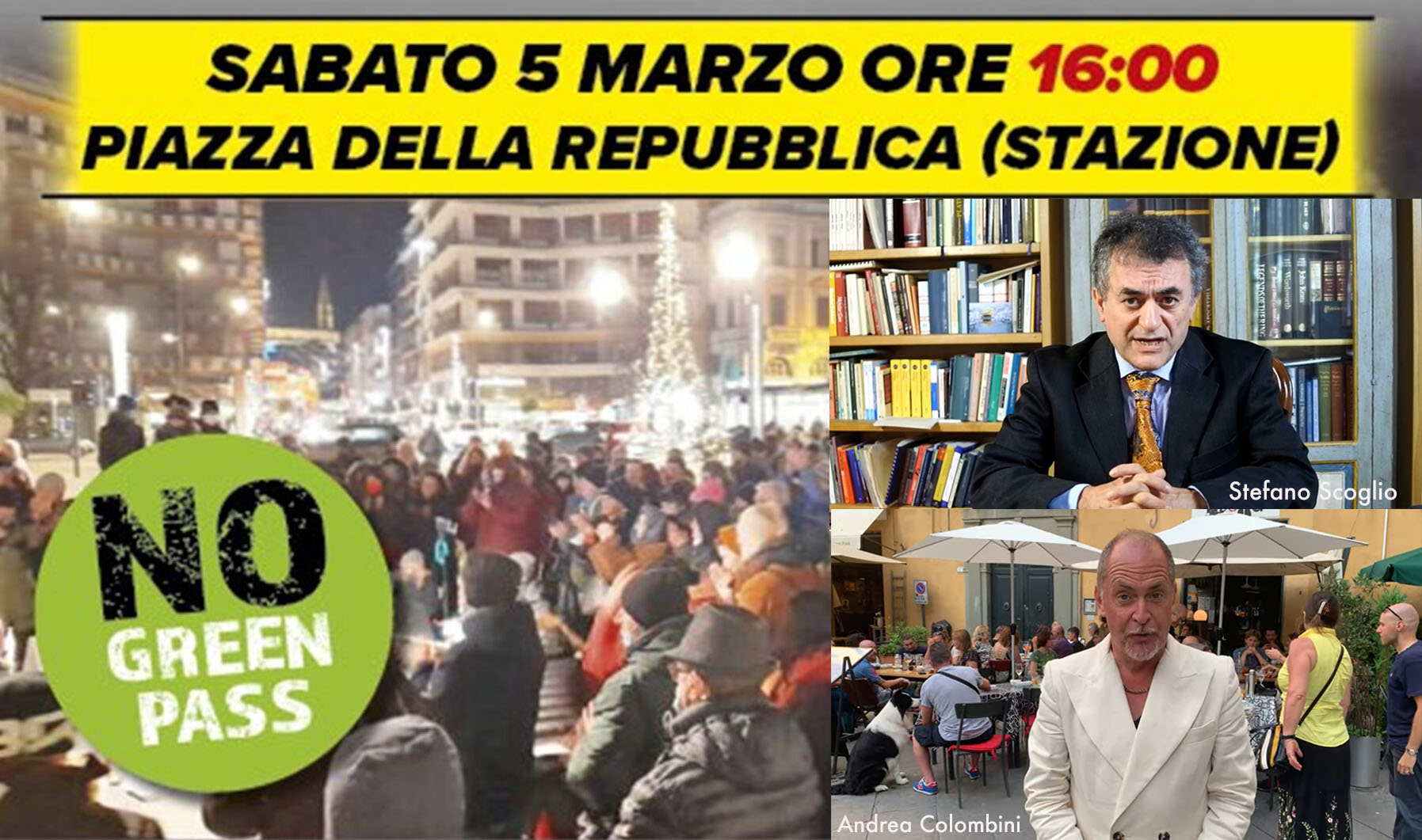 Stefano Scoglio e Andrea Colombini ospiti del No Paura Day Arezzo