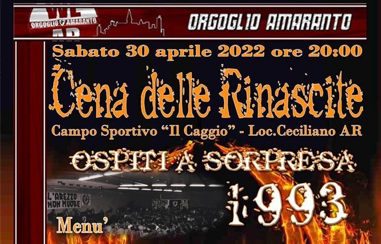 Orgoglio Amaranto: salgono a 5 gli ospiti della “Cena delle Rinascite”