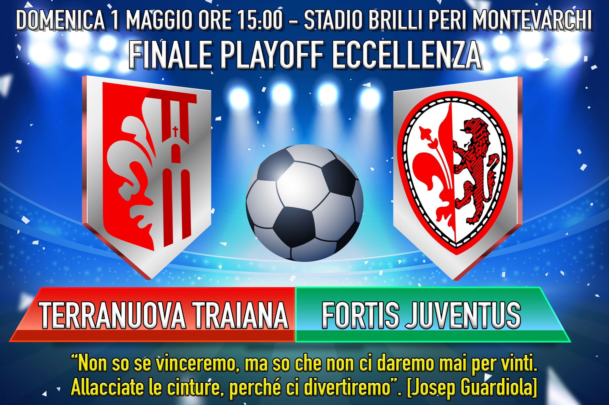 Domenica la finale playoff girone C campionato di Eccellenza. Terranuova Traiana vs. Fortis Juventus