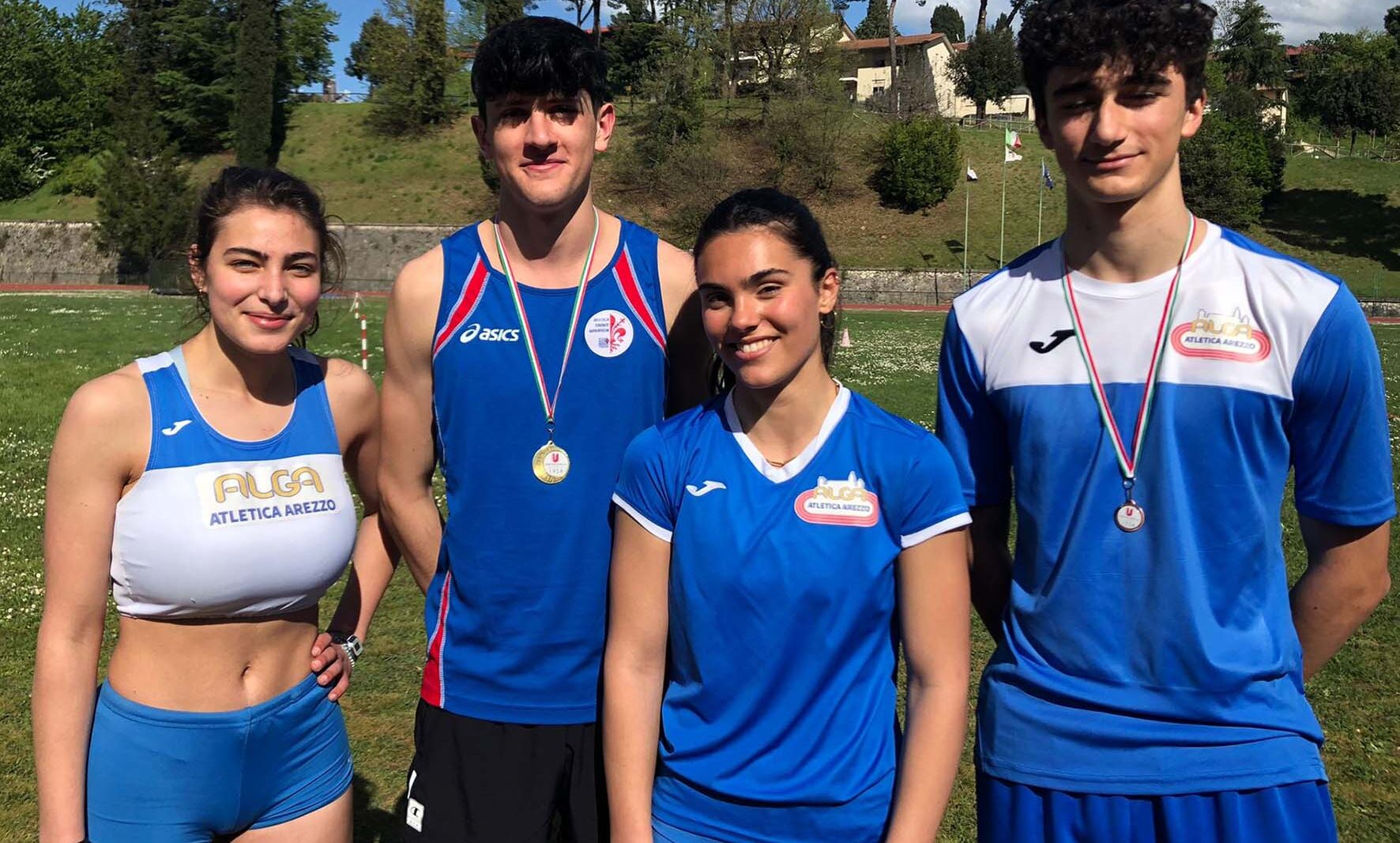 L’Alga Atletica Arezzo centra tre medaglie al Trofeo della Liberazione