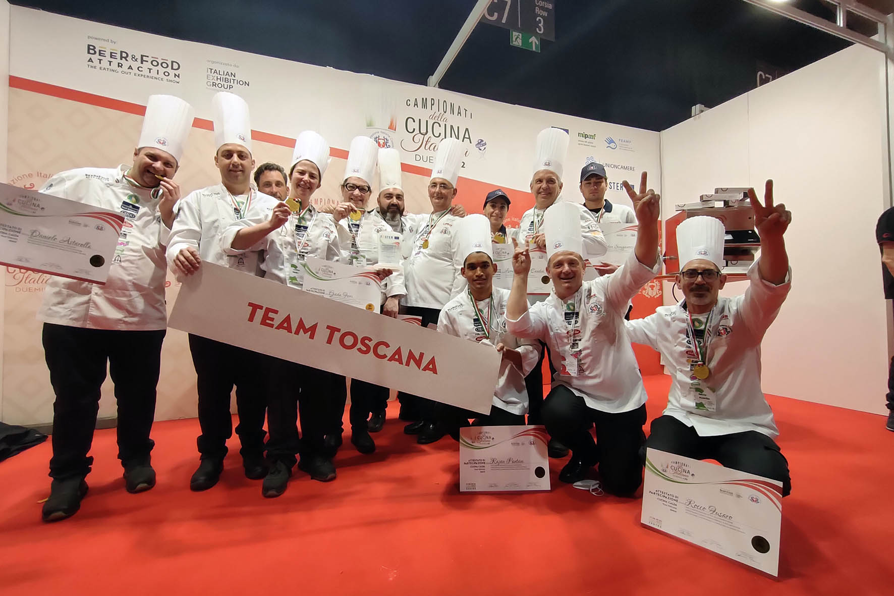 Lo chef aretino Leonardo De Candia trionfa con la Toscana ai Campionati della Cucina Italiana
