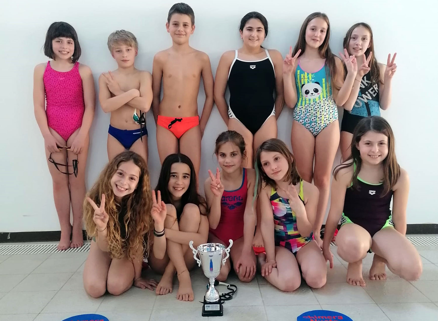 Gli Esordienti della Chimera Nuoto in luce alla prova federale di Bibbiena 