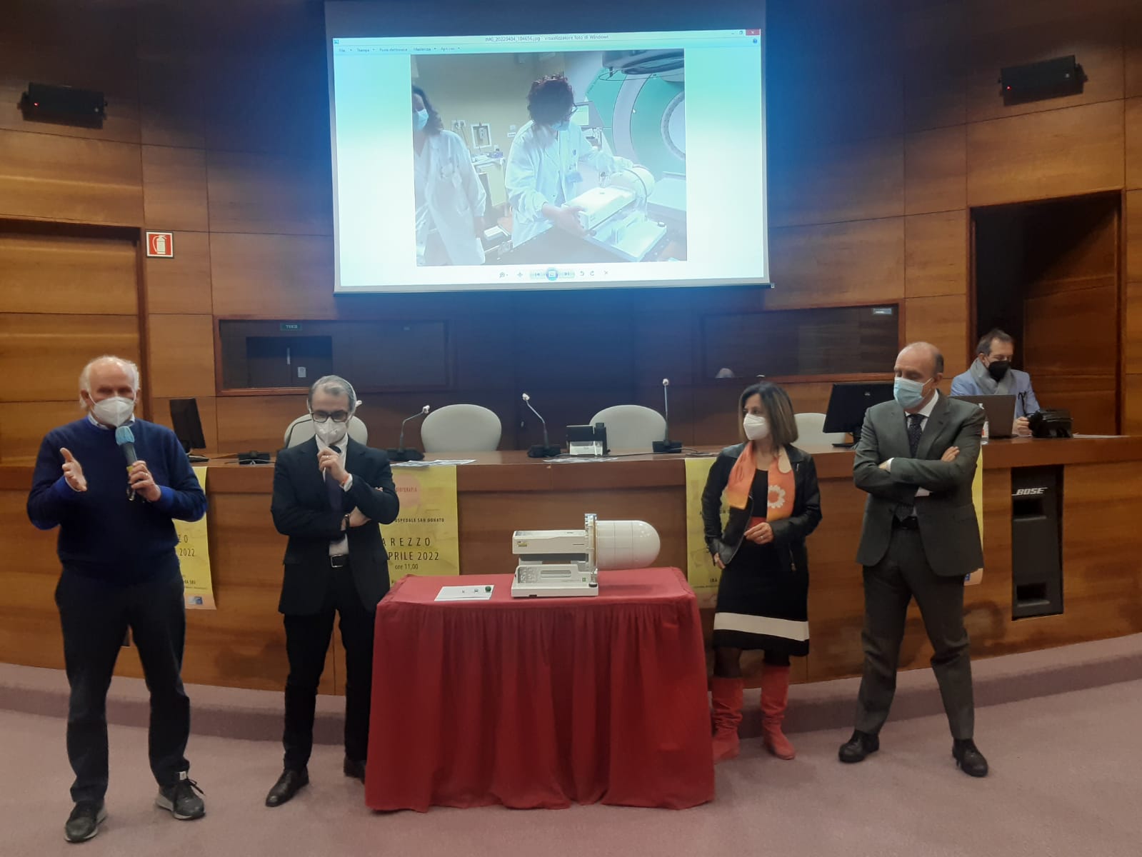 Donazione da parte del Calcit Arezzo al reparto di Radioterapia dell’Ospedale San Donato