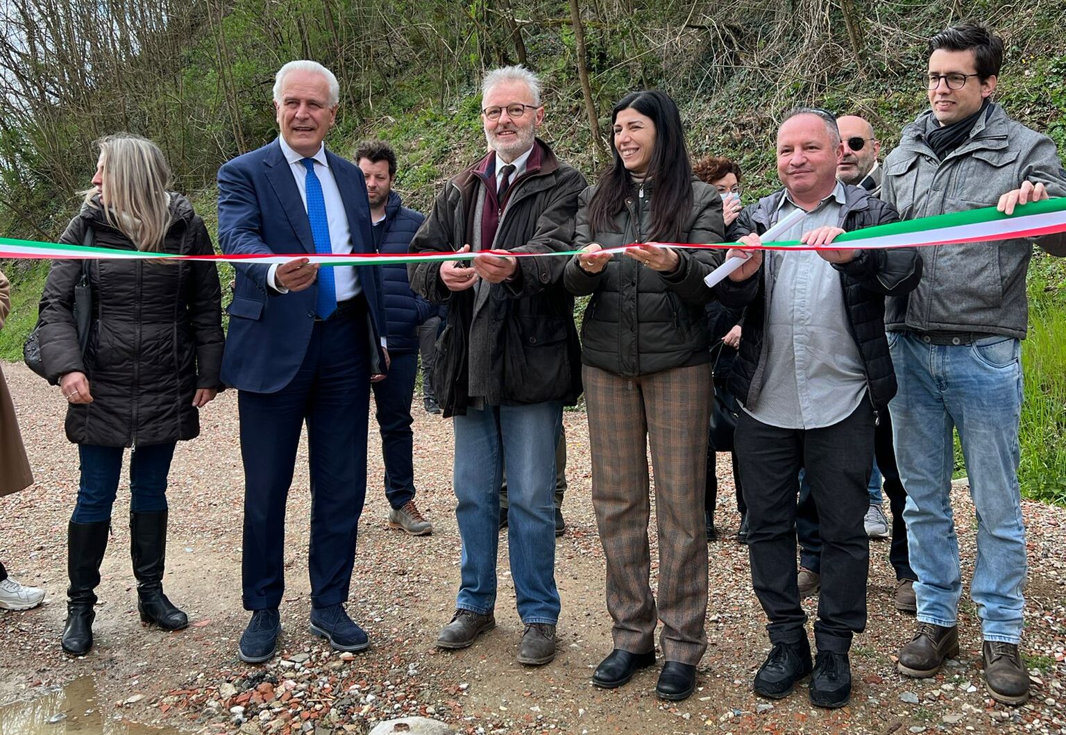 Mitigazione rischio idraulico, 1,3mln per Faella (Ar). L’inaugurazione con Giani e Monni
