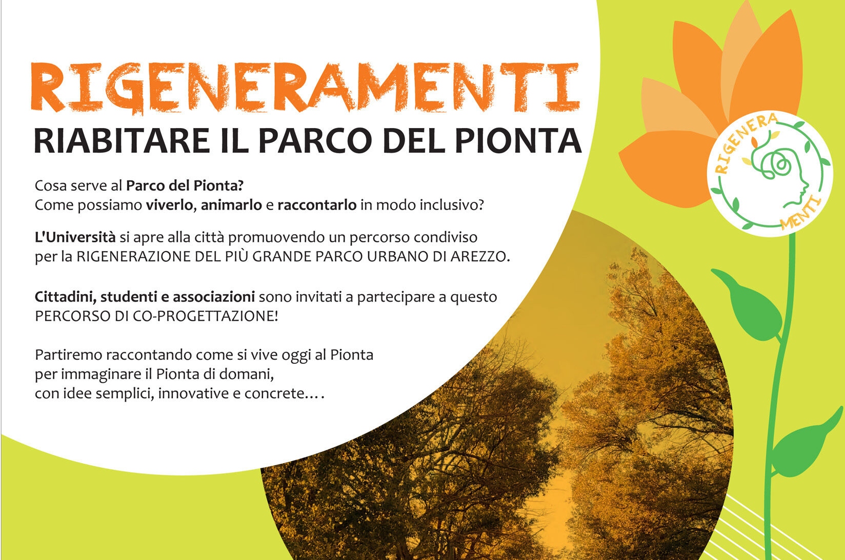 “RigeneraMenti”: a maggio una serie di appuntamenti per riabilitare il Parco del Pionta