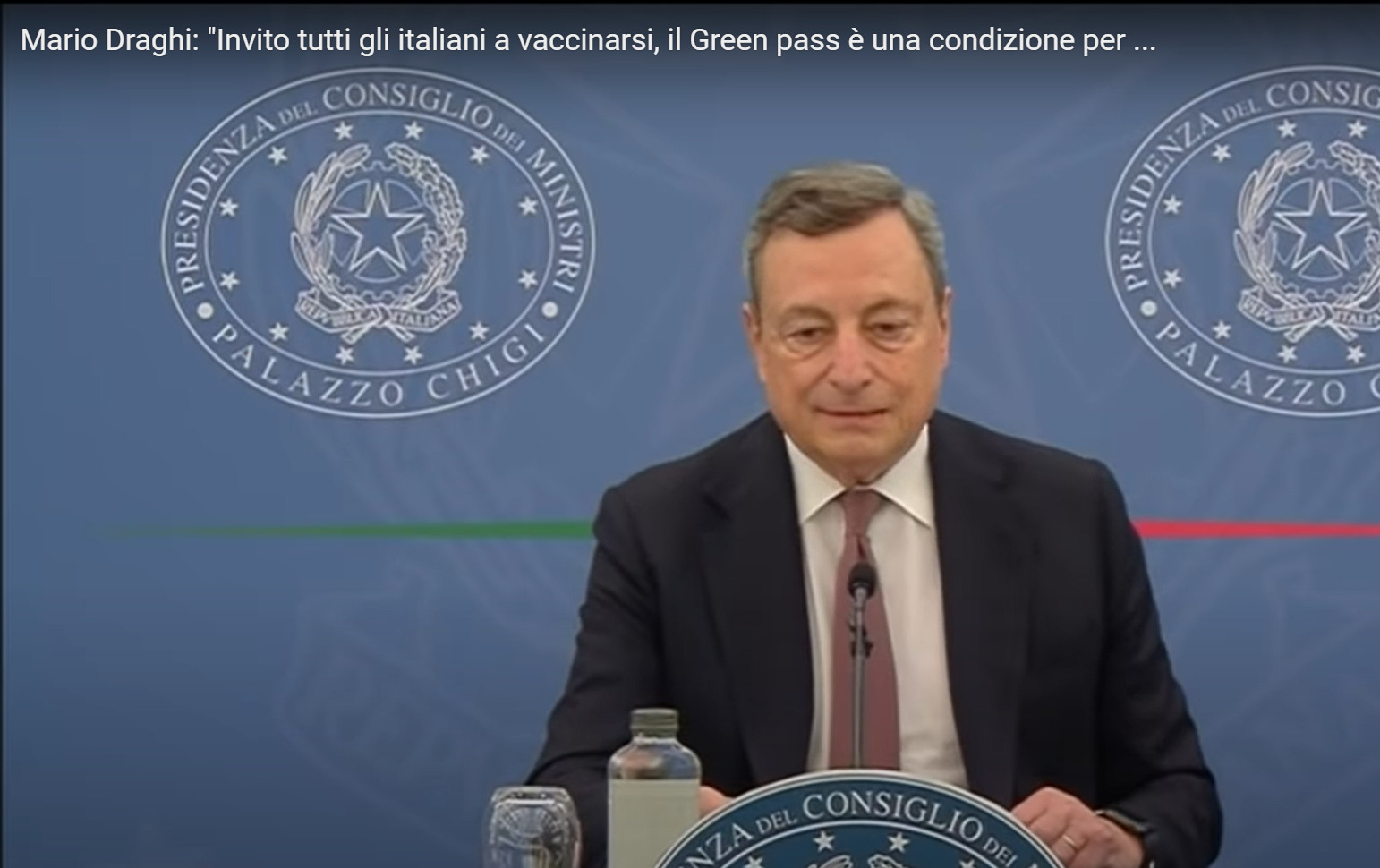 Mario Draghi positivo al Covid-19
