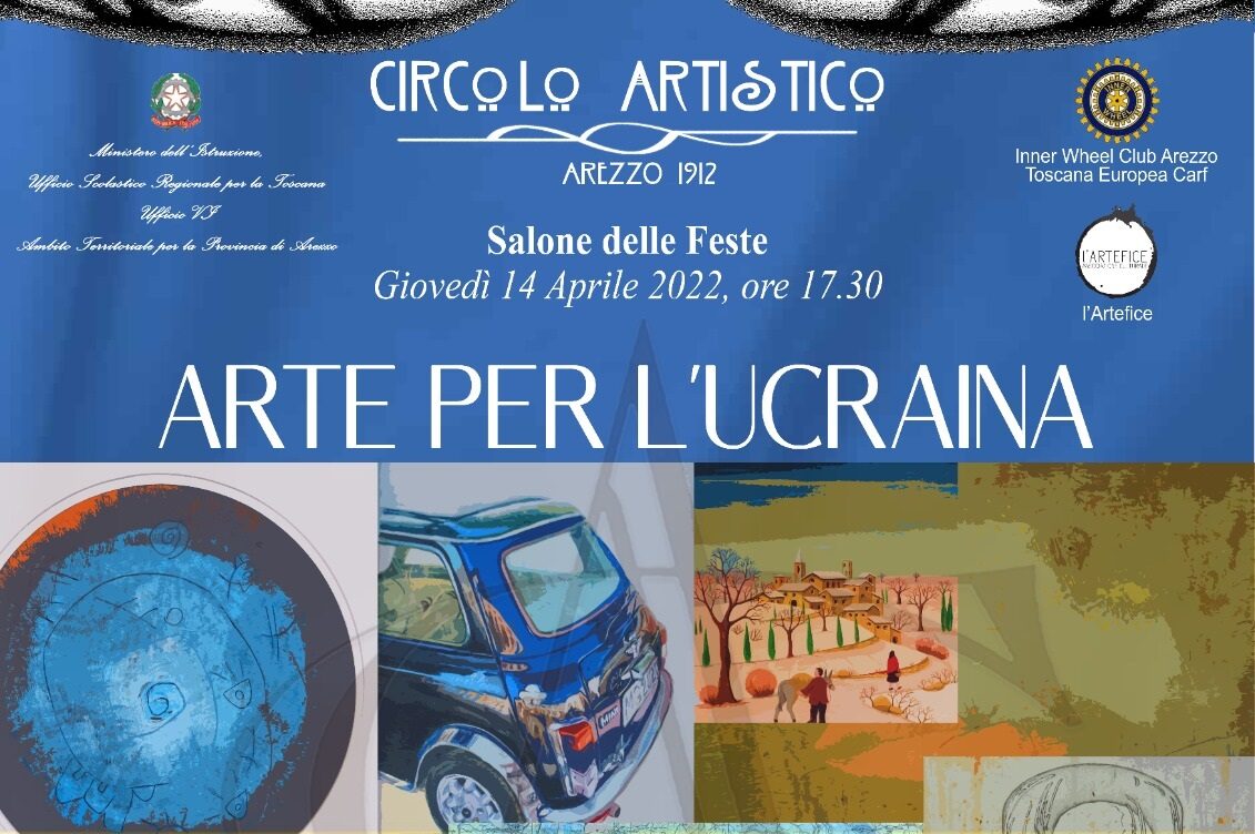 “Arte per l’Ucraina”: al Circolo Artisti si raccolgono fondi per i bambini ucraini accolti ad Arezzo