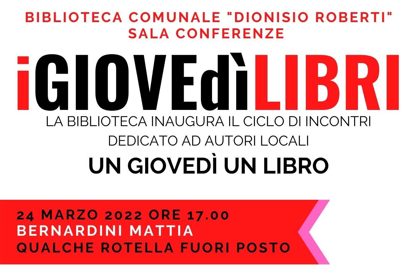 “Messaggi di pietra”, continua il ciclo “Giovedìlibri”