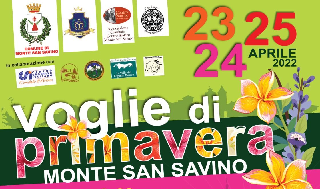 A Monte San Savino torna “Voglie di primavera”: weekend ricco di appuntamenti